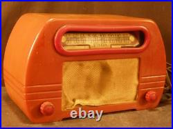Antique Fada Butterscotch Catalin Bakelite Tube Radio ESTATE Fresh FIND