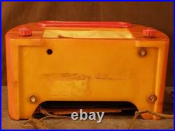 Antique Fada Butterscotch Catalin Bakelite Tube Radio ESTATE Fresh FIND