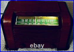 Antique Firestone Air Chief Vintage Wood Tube Radio WithBluetooth
