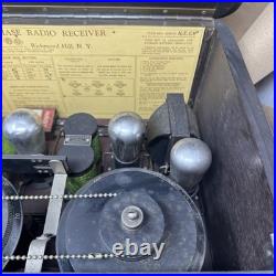 Antique Grebe Synchrophase Tube Radio for parts or restore