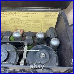 Antique Grebe Synchrophase Tube Radio for parts or restore