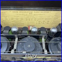 Antique Grebe Synchrophase Tube Radio for parts or restore