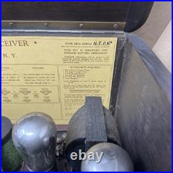 Antique Grebe Synchrophase Tube Radio for parts or restore