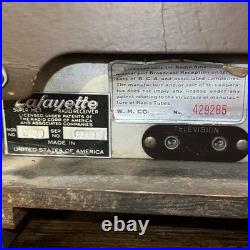 Antique Lafayette Tube Radio Tested Working (Watch Video)
