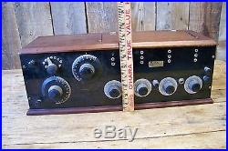 Antique Miraco Tube Radio Reveiver Early 1900s Vintage Radio Restore or Parts
