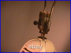 Antique Original Vtg Retro Radio Desk Table Lamps With TUBES, WORKING ORDER