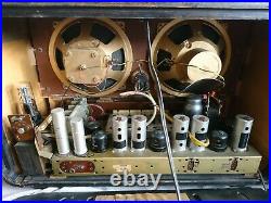 Antique Radio Grundig 495w Vintage Tube Radio Restored Excellent Condition FM