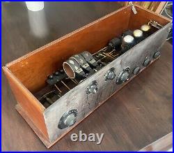 Antique Radio Receiver Unique Classy Looking For Restoration As Is Untested