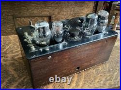 Antique Radiola III-A Radio Tubes National Velvet Vernier Steampunk Parts Repair