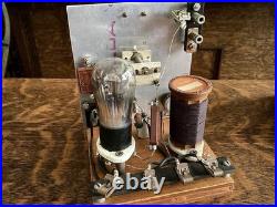 Antique Radiola III-A Radio Tubes National Velvet Vernier Steampunk Parts Repair
