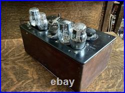 Antique Radiola III-A Radio Tubes National Velvet Vernier Steampunk Parts Repair