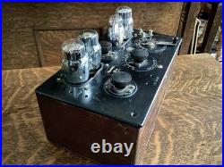 Antique Radiola III-A Radio Tubes National Velvet Vernier Steampunk Parts Repair