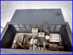 Antique Sky Champion Metal Case Shortwave Ham Radio AM Tube Receiver WWII VTG