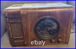 Antique Stewart Warner Magic Dial Tube Radio Deco Beauty with SW & AM Untested