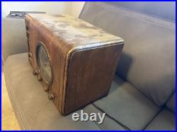 Antique Stewart Warner Magic Dial Tube Radio Deco Beauty with SW & AM Untested