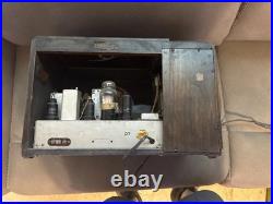 Antique Stewart Warner Magic Dial Tube Radio Deco Beauty with SW & AM Untested