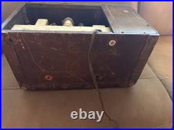 Antique Stewart Warner Magic Dial Tube Radio Deco Beauty with SW & AM Untested