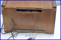 Antique Teletone Radio Model 100 Wood Working! Vintage Table