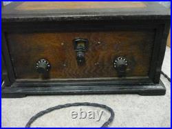Antique Vacuum Tube Radio Receiver B31493 With Speaker Vintage Am/fm Classic