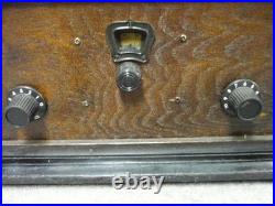 Antique Vacuum Tube Radio Receiver B31493 With Speaker Vintage Am/fm Classic