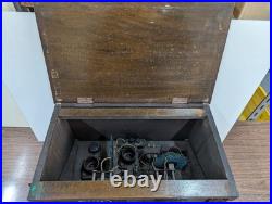Antique Vacuum Tube Radio Vintage Pre-War Am Receiver Old-Fashioned Wood