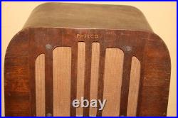 Antique Vintage 1936 Philco Model 625 Tombstone Wood Case Tube Radio