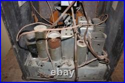 Antique Vintage 1936 Philco Model 625 Tombstone Wood Case Tube Radio