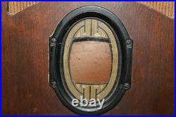 Antique Vintage 1936 Philco Model 625 Tombstone Wood Case Tube Radio