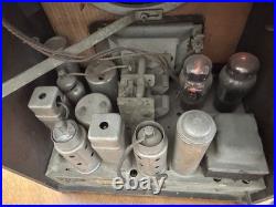 Antique Vintage 1936 RCA Superheterodyne AM/SW Tombstone Tube Radio Model 5T