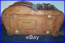 Antique Vintage 1940's Sonora RCU-208 Wood Case Tube Radio Seller refurbished