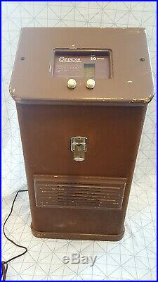 Antique Vintage 1940s Coin Operated Cointrola Radio Dime 10 cent