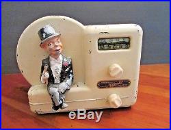 Antique Vintage Charlie McCarthy Model No 1 Bakelite Tube Radio by Majestic 1938