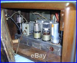 Antique Vintage Deco ZENITH Wood Tube Radio. Completely Restored, WARRANTY
