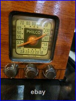 Antique Vintage Philco 40-120 Radio Police Broadcast 30 Watts works please read