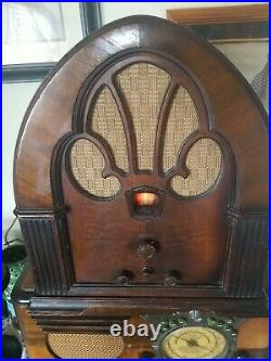 \Antique Vintage Philco Model 90 Tube Radio Working