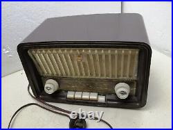 Antique Vintage Philips TUBE Radio WORKS, Philetta 283 Z