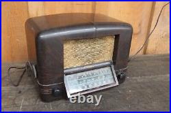 Antique Vintage RCA Victor 5Q55 RC-477D AM Superheterodyne Tube Radio Bakelite