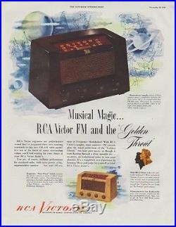 Antique Vintage RCA Victor Old BAKELITE Tube Radio DECO Works SEE VIDEO