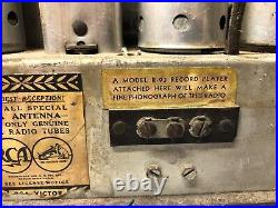 Antique Vintage Tombstone RCA Victor Model 5T Superheterodyne Vacuum Tube Radio