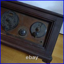 Antique Vintage Tube Radio Old Valve Receiver Not Tested Power Unable Japan