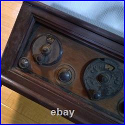 Antique Vintage Tube Radio Old Valve Receiver Not Tested Power Unable Japan