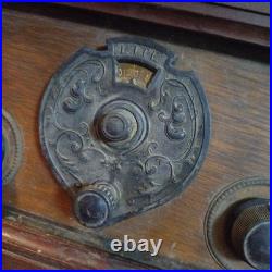 Antique Vintage Tube Radio Old Valve Receiver Not Tested Power Unable Japan