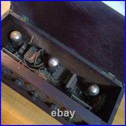 Antique Vintage Tube Radio Old Valve Receiver Not Tested Power Unable Japan Antique Vintage Tube Radio Old Valve Receiver Not Tested Power Unable Japan