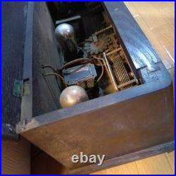 Antique Vintage Tube Radio Old Valve Receiver Not Tested Power Unable Japan