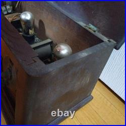 Antique Vintage Tube Radio Old Valve Receiver Not Tested Power Unable Japan
