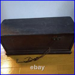 Antique Vintage Tube Radio Old Valve Receiver Not Tested Power Unable Japan