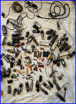 Antique Vintage Tube Radio Parts Lot For Repairs