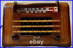 Antique/Vintage Wood Philco PT-6 Table Radio WithBluetooth