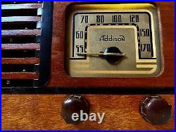 Antique Vintage Wooden Addison tube radio. WithBluetooth