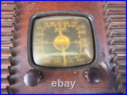 Antique Vintage radio with tubes, free shipping estate sale find